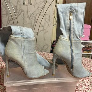 Over the knee rusty sexy Jean boots